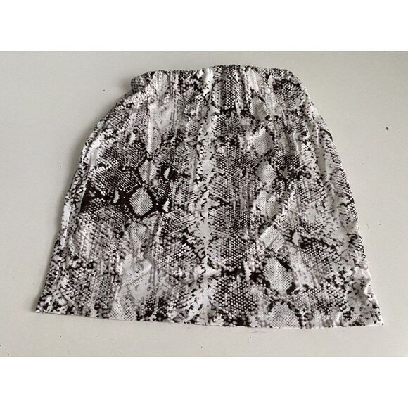 Fashion Nova Snake Skin Print Skirt Short Mini Stretch Women’s Sz S - Picture 5 of 7